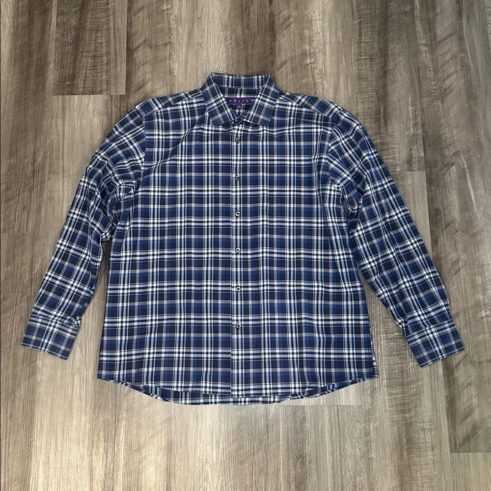 Kolte Plaid Long Sleeve Button Down - XL (17.5) - Picture 2 of 6